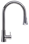 alfi solid polished stainless steel pull down single hole kitchen faucet ab2034 pss