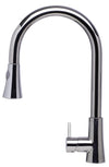 alfi solid polished stainless steel pull down single hole kitchen faucet ab2034 pss