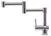 alfi solid polished stainless steel retractable single hole kitchen faucet ab2038 pss