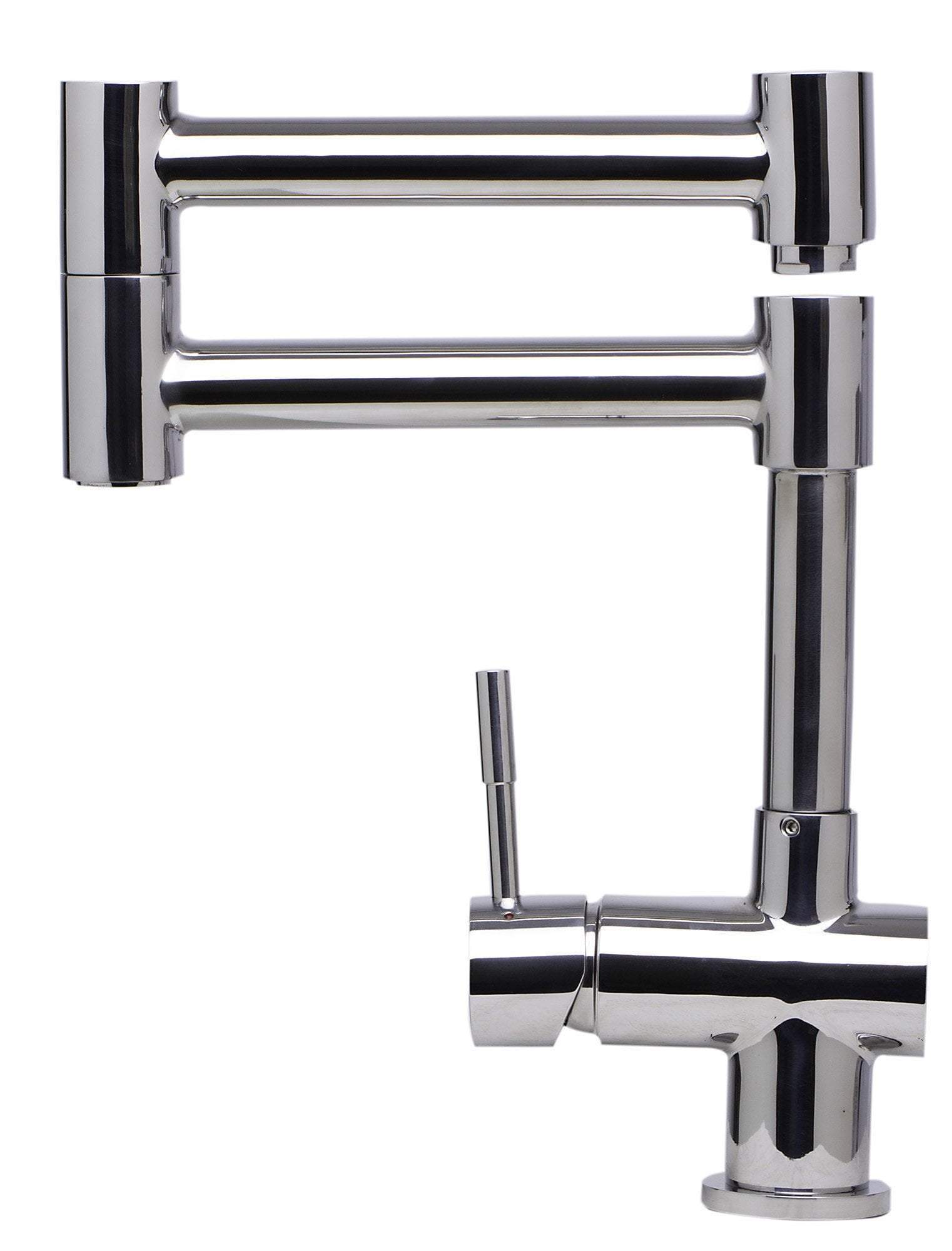 alfi solid polished stainless steel retractable single hole kitchen faucet ab2038 pss