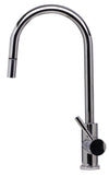 alfi solid polished stainless steel single hold pull down kitchen faucet ab2028 pss
