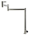 Polished Stainless Steel Retractable Pot Filler Faucet