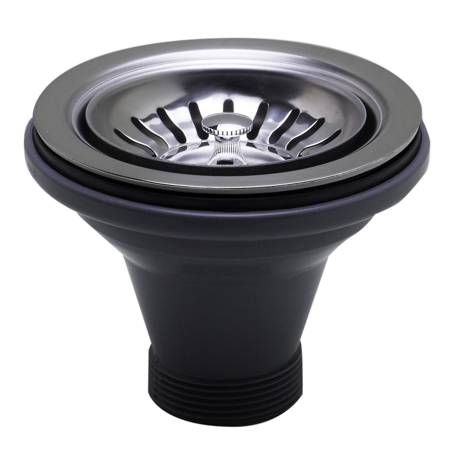 Polished Stainless Steel 3 1/2" Basket Strainer Drain