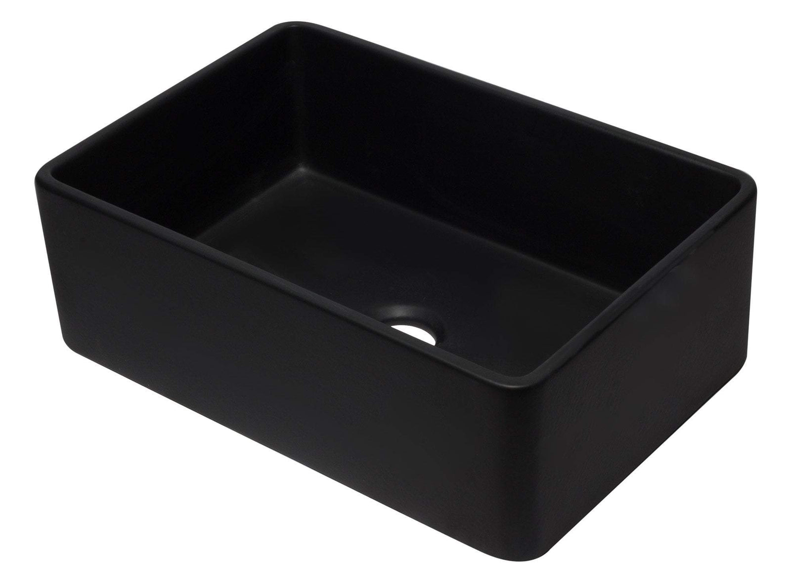 30 inch Black Reversible Single Fireclay Farmhouse Kitchen Sink
