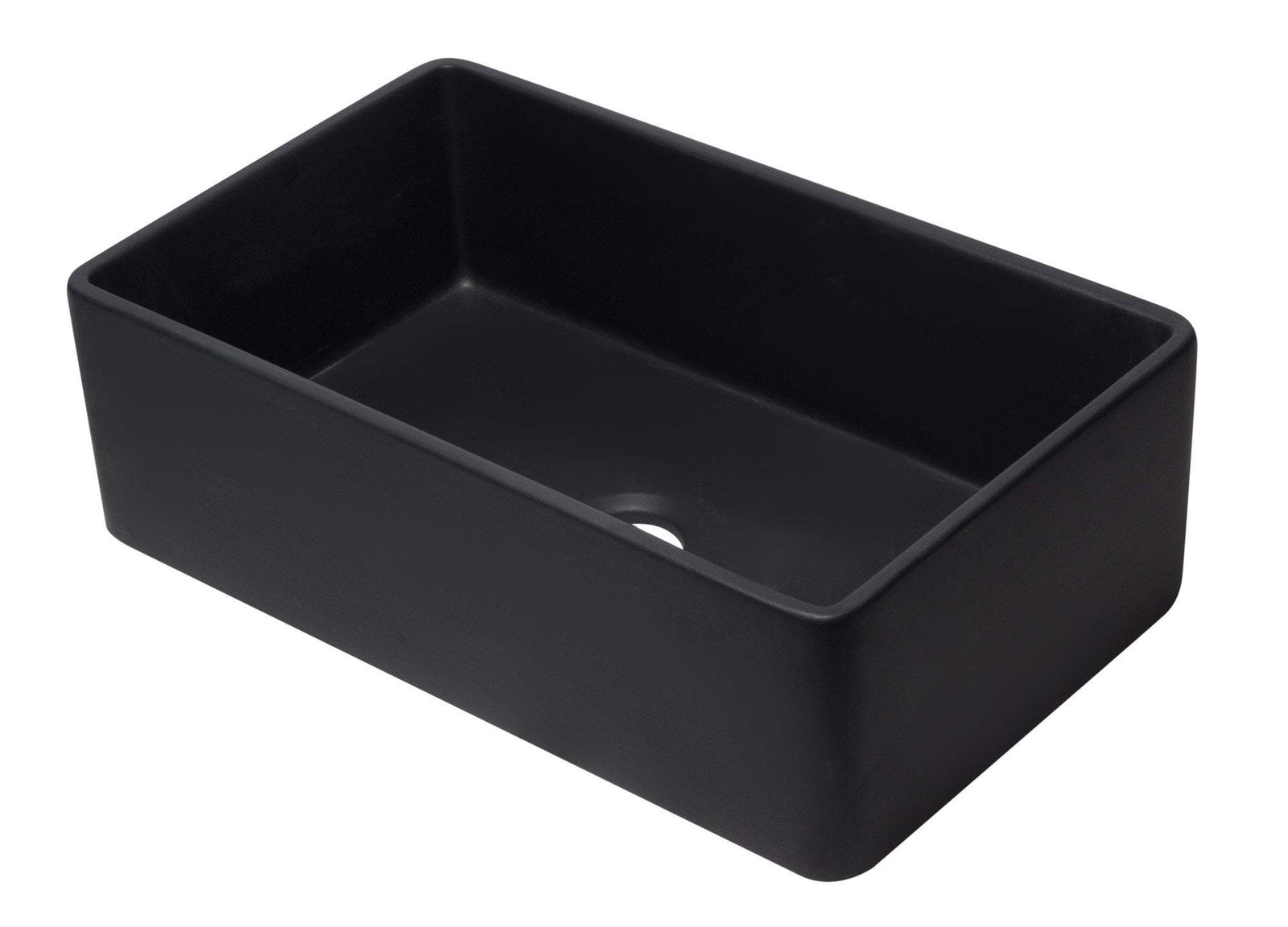 33 inch Black Reversible Single Fireclay Farmhouse Kitchen Sink
