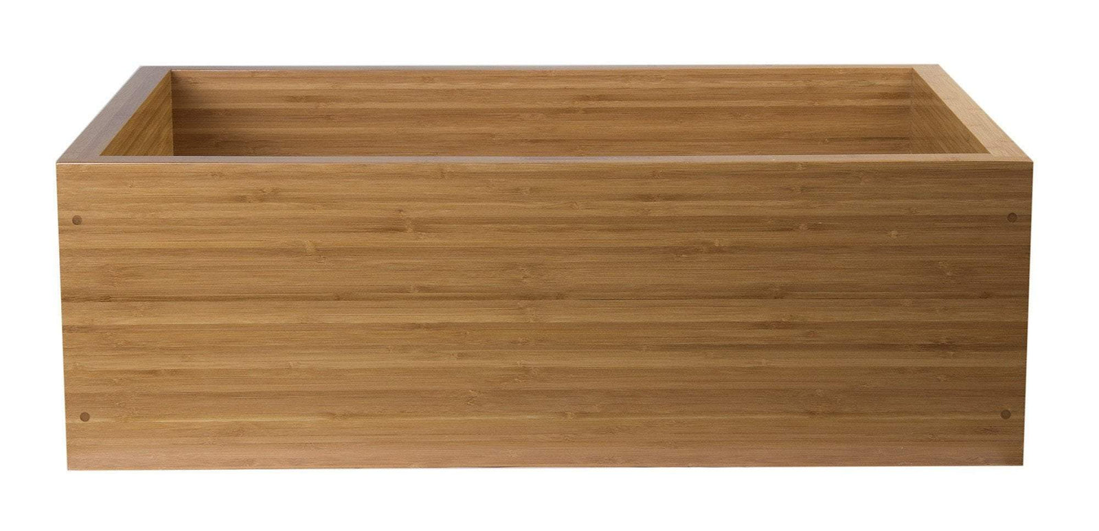 alfi 30 single bowl bamboo kitchen farm sink ab3021