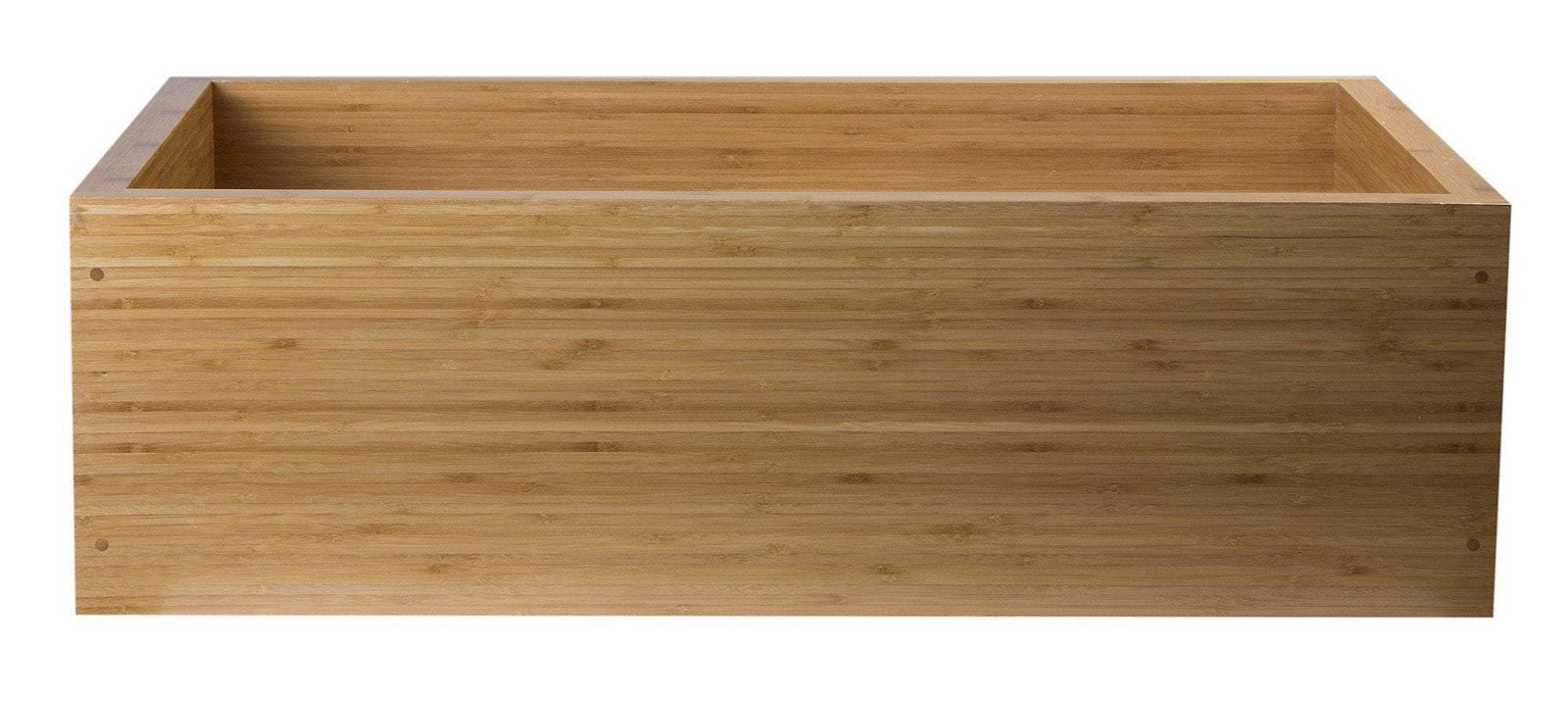 alfi 33 double bowl bamboo kitchen farm sink ab3321