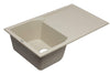 ALFI brand AB1620DI-B Biscuit 34&quot; Single Bowl Granite Composite Kitchen Sink with Drainboard