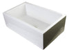 ALFI brand AB3018SB-B  30&quot; Biscuit Smooth Apron Thick Wall Fireclay Single Bowl Farm Sink