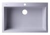 ALFI brand AB3020DI-W White 30&quot; Drop-In Single Bowl Granite Composite Kitchen Sink