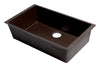 ALFI brand AB3020UM-C Chocolate 30&quot; Undermount Single Bowl Granite Composite Kitchen Sink