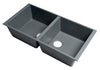 ALFI brand AB3420UM-T Titanium 34&quot; Undermount Double Bowl Granite Composite Kitchen Sink