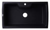 ALFI brand AB3520DI-BLA Black 35&quot; Drop-In Single Bowl Granite Composite Kitchen Sink