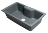 ALFI brand AB3520DI-T Titanium 35&quot; Drop-In Single Bowl Granite Composite Kitchen Sink
