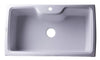 ALFI brand AB3520DI-W White 35&quot; Drop-In Single Bowl Granite Composite Kitchen Sink