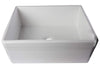 ALFI brand AB506-W White 26&quot; Decorative Lip Apron Single Bowl Fireclay Farmhouse Kitchen Sink