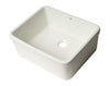ALFI brand AB507 White 20&quot; Single Bowl Apron Fireclay Farmhouse Kitchen Sink