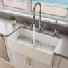ALFI brand ABF3618 36&quot; White Thin Wall Single Bowl Smooth Apron Fireclay Kitchen Farm Sink