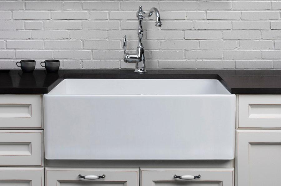 alfi white 30 contemporary smooth fireclay farmhouse kitchen sink ab510 w