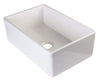 alfi white 30 decorative lip single bowl fireclay farmhouse kitchen sink ab511 w
