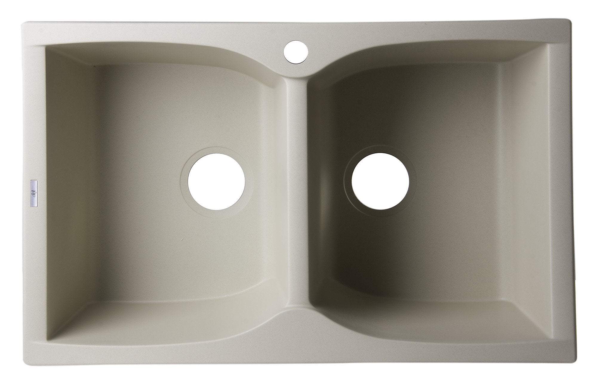 Biscuit 32" Drop-In Double Bowl Granite Composite Kitchen Sink