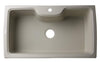 Biscuit 35&quot; Drop-In Single Bowl Granite Composite Kitchen Sink