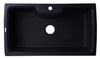Black 35&quot; Drop-In Single Bowl Granite Composite Kitchen Sink