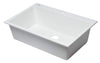 White 33&quot; Single Bowl Drop In Granite Composite Kitchen Sink