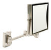 ALFI brand ABM8WS-BN 8&quot;  Square Wall Mounted 5x Magnify Cosmetic Mirror