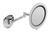 ALFI brand ABM9WLED-PC Polished Chrome Wall Mount Round 9&quot; 5x Magnifying Cosmetic Mirror with Light