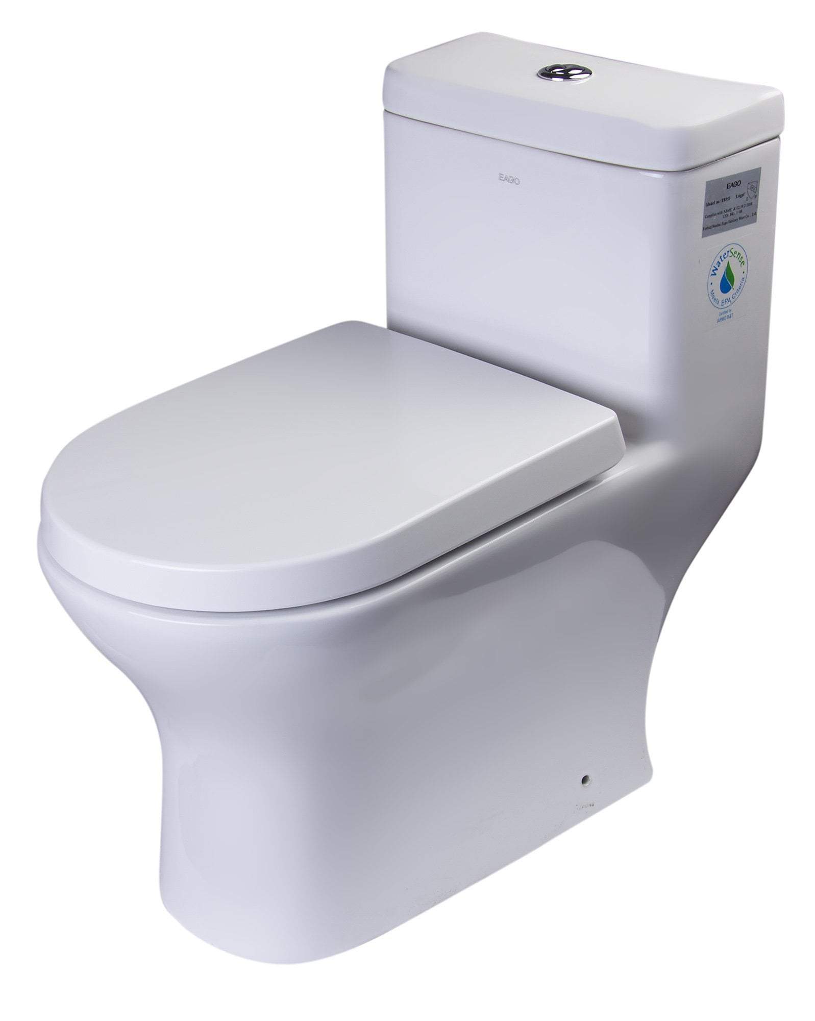 DUAL FLUSH ONE PIECE ECO-FRIENDLY HIGH EFFICIENCY LOW FLUSH CERAMIC TOILET