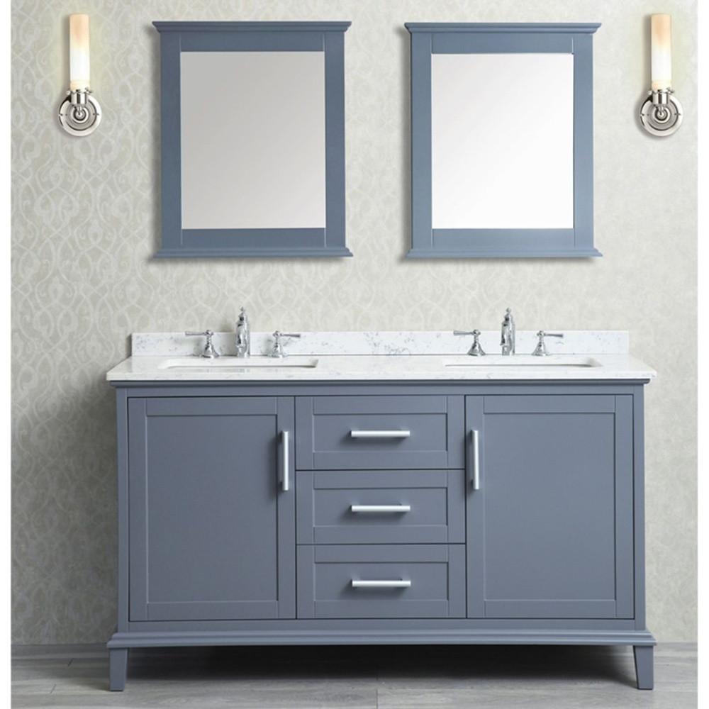 Nantucket 60" Double-Sink Bathroom Vanity Set