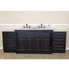 bellaterra 93 double sink vanity in dark mahogany 605522c
