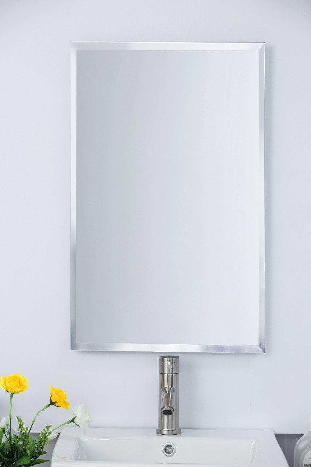 16.75"W Medicine Cabinet, Frameless, 3 Shelves, Recessed or Surface Mount