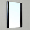 19.7&quot;W x 31.5&quot;H Rectangular Vanity Mirror, Solid Wood Frame, Black Finish