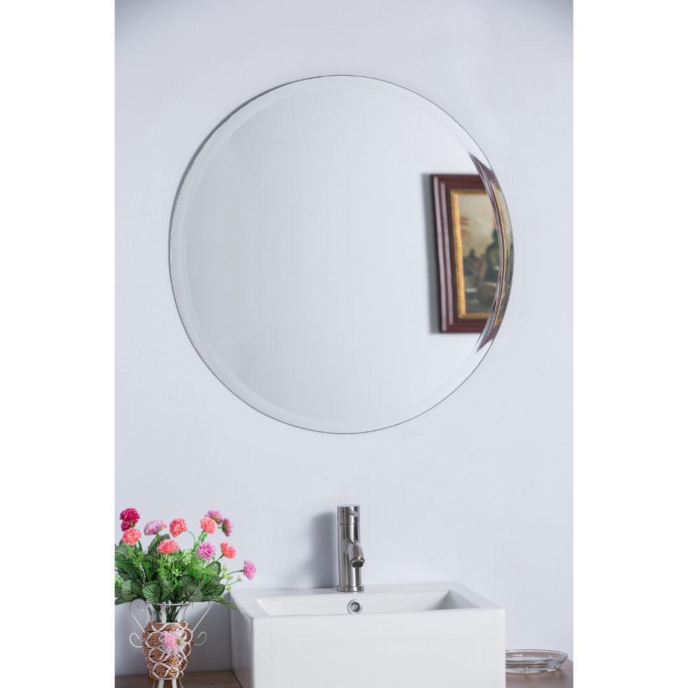 22" Round Frameless Mirror