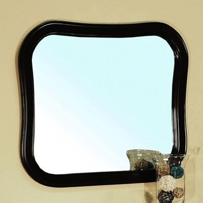 34.5" x 30.25" Mirror, Solid Wood Frame, Espresso