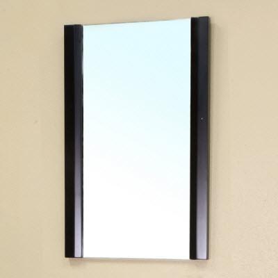 Bellaterra 19.7"W x 31.5"H Bathroom Vanity Mirror, Solid Wood Frame, Black