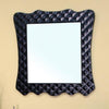 Bellaterra 31.5&quot;x34.1&quot; Bathroom Vanity Mirror, Solid Wood Frame, Black