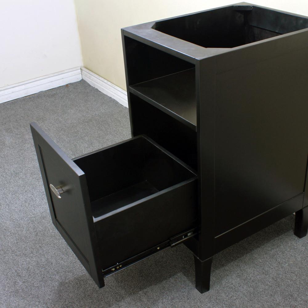 Bellaterra 16&quot; Espresso Wooden Side Cabinet