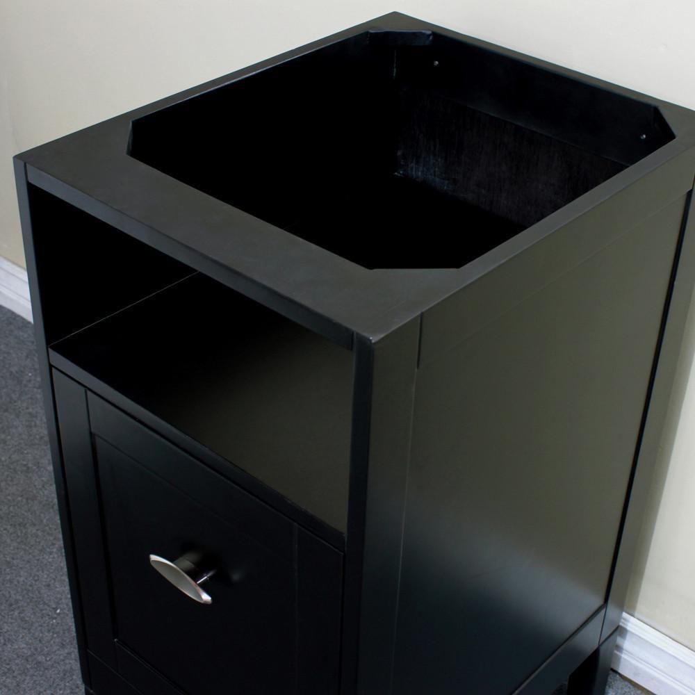 Bellaterra 16&quot; Espresso Wooden Side Cabinet