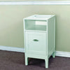 Bellaterra 16&quot; White Wooden Side Cabinet
