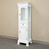 Bellaterra 65&quot;H Linen Cabinet, Solid Wood, Cream White