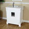 bellaterra 30 single sink vanity in wood white 205030 wh