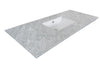 bellaterra 55 3 single sink vanity in black white marble 804380 r bl wh
