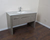 bellaterra 55 3 single sink vanity in gray white marble 804380 r gy wh