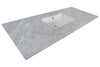 bellaterra 55 3 single sink vanity in gray white marble 804380 r gy wh