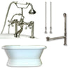 Cast Iron Double Slipper Tub 71&quot; with Telephone Faucet Package