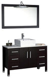 Cambridge Magnolia 48-inch Solid Oak Wood Bathroom Vanity, Vessel Sink