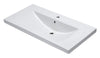 EAGO BH002 White Ceramic 40&quot;x19&quot; Rectangular Drop In Sink